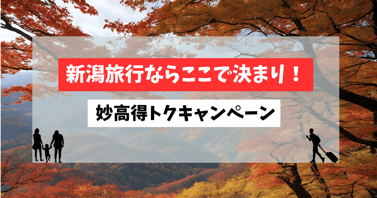 新潟旅行なら妙高市が見逃せない！ぶっ飛び助成でお得旅行をつかみ取れ！ -