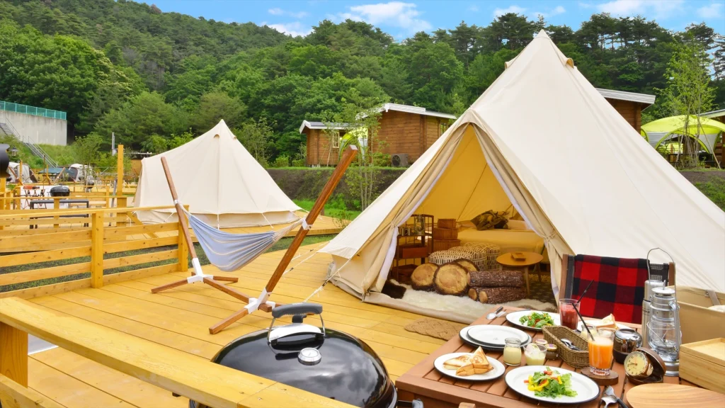 電車で行けるグランピング関西！車なし・安い・コテージ・人気・送迎